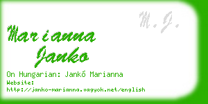 marianna janko business card